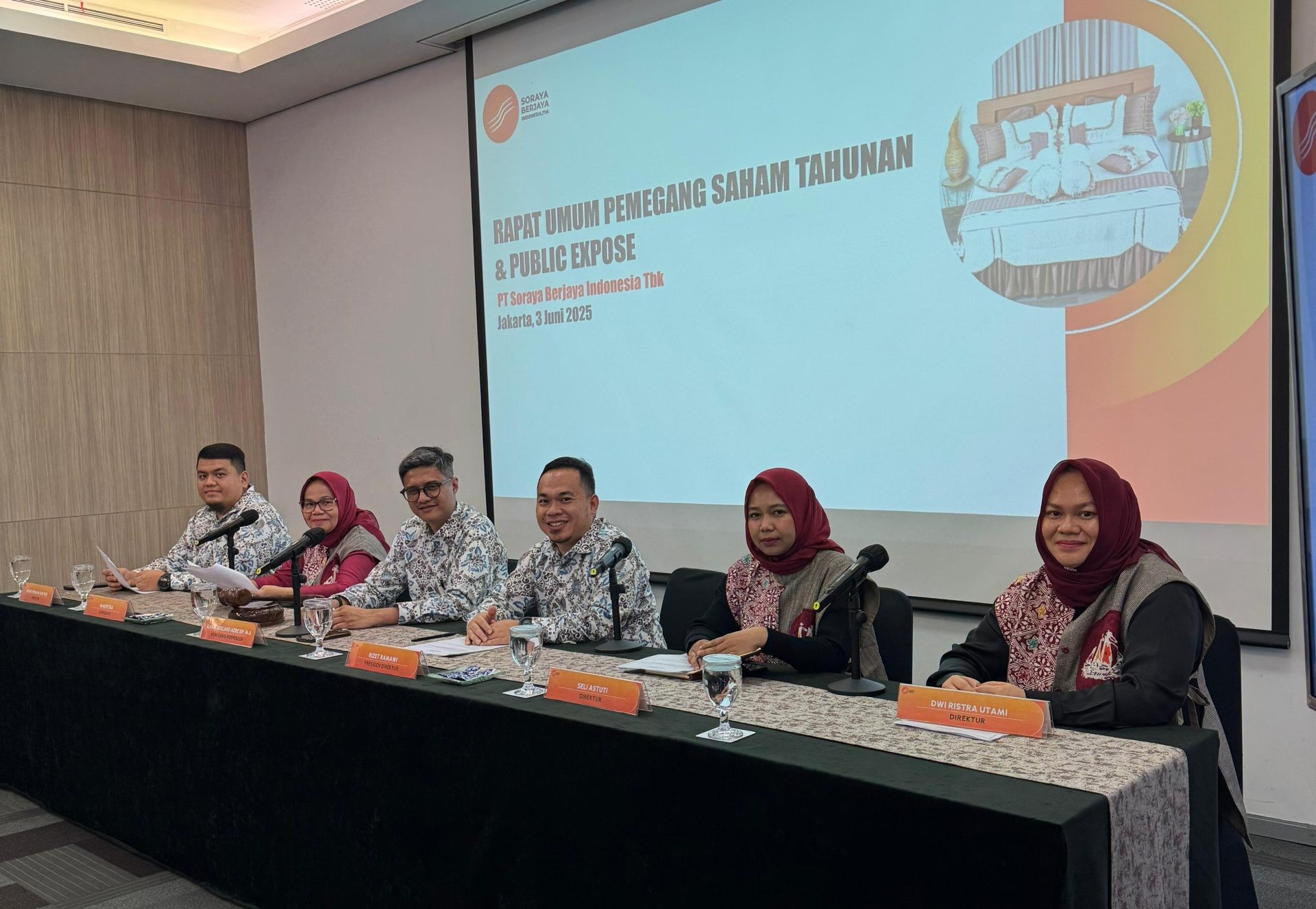 PT Soraya Berjaya Indonesia Tbk Gelar RUPS 2025, Catat Pertumbuhan Aset dan Kinerja Positif