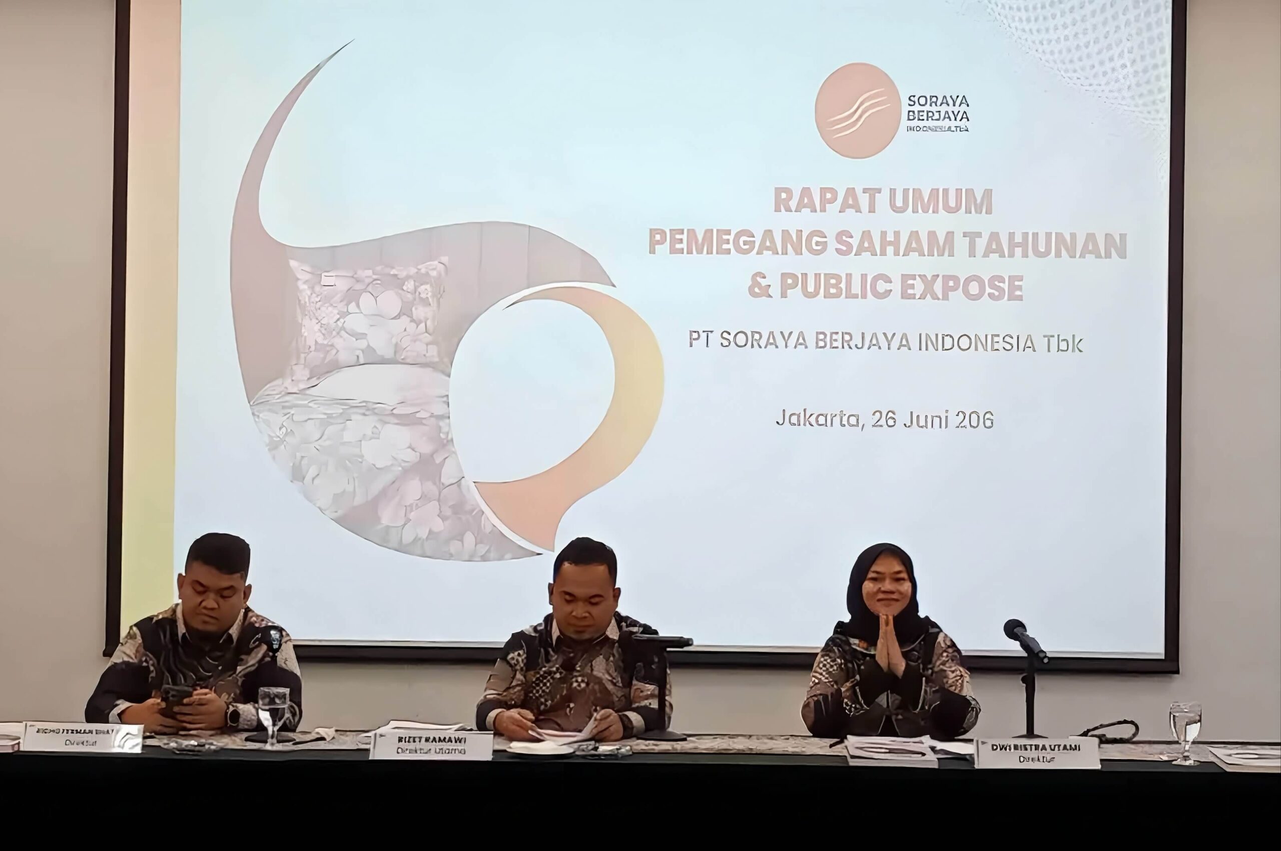 PT Soraya Berjaya Indonesia Tbk Gelar Rapat Umum Pemegang Saham Tahunan dan Public Expose 2026